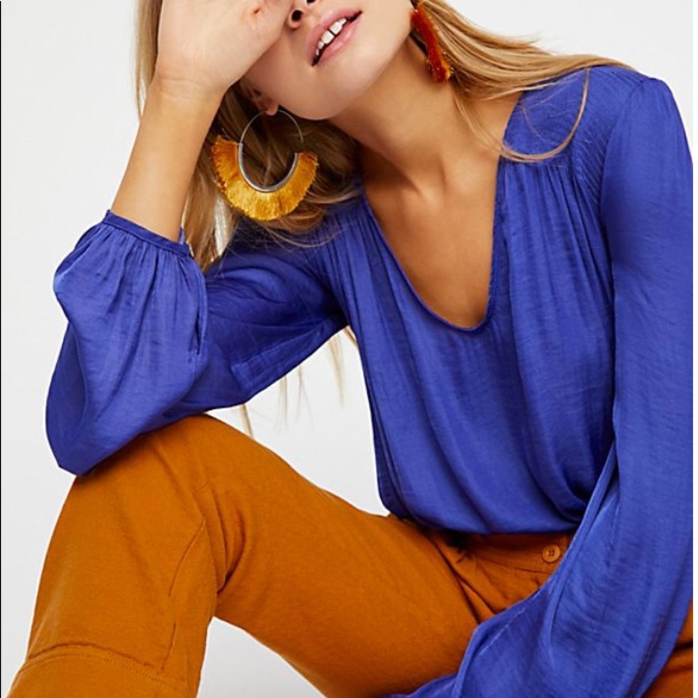 Free People silk bodysuit